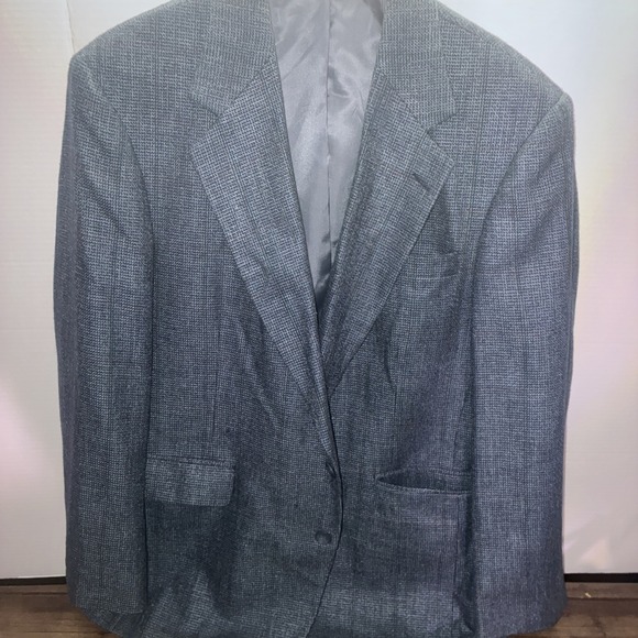 Haggar Other - Men's Blazer Sport Coat by Haggar Wool 44L Blue